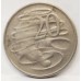 AUSTRALIA 1968 . TWENTY 20 CENTS COIN . MULTIPLE ERRORS . OIL FILLED DIE OR TEST COIN